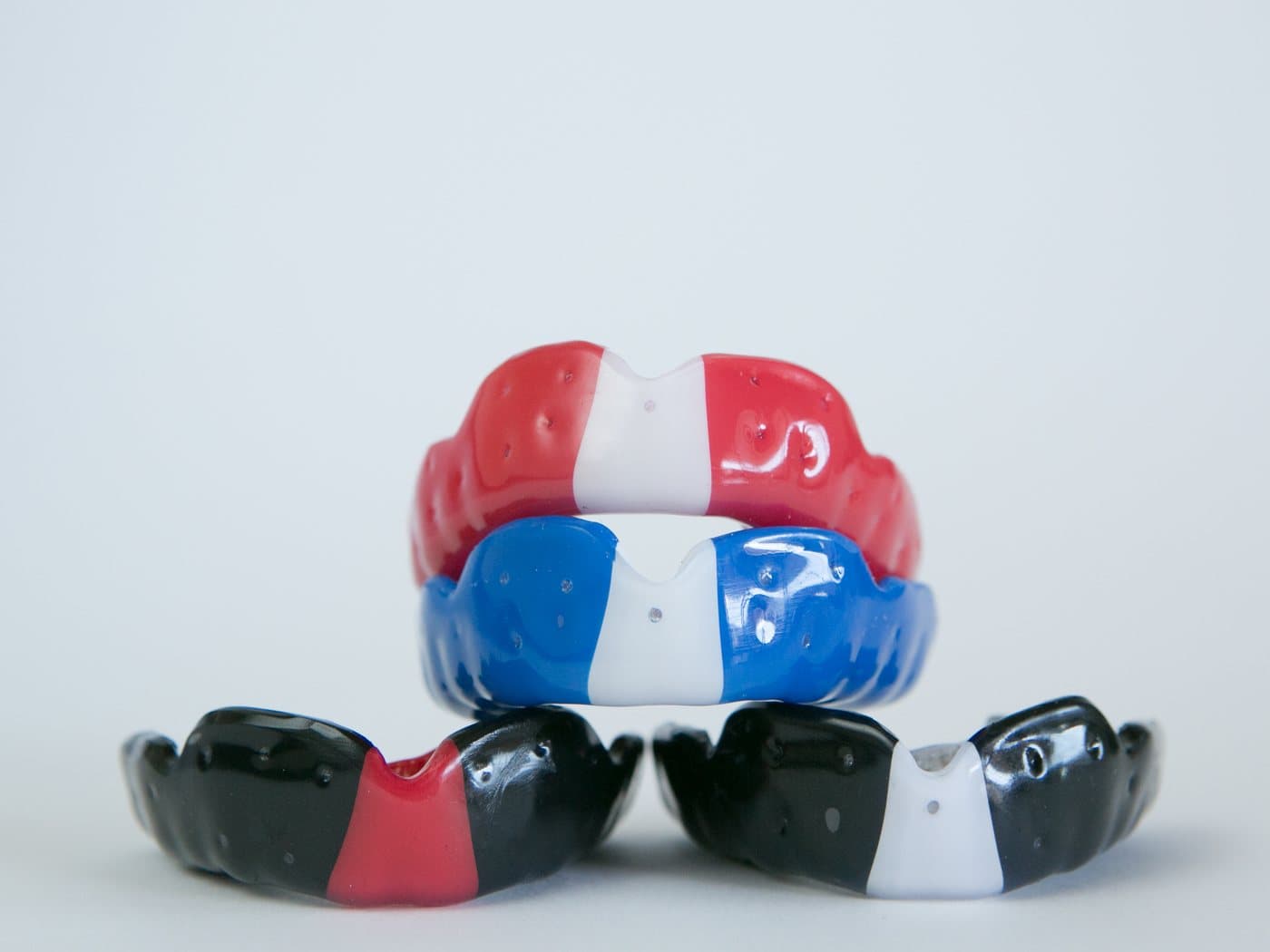 Custom-fitted mouthguards in club colours