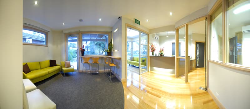Reception and waiting area at Fresh Dentistry in Blackburn